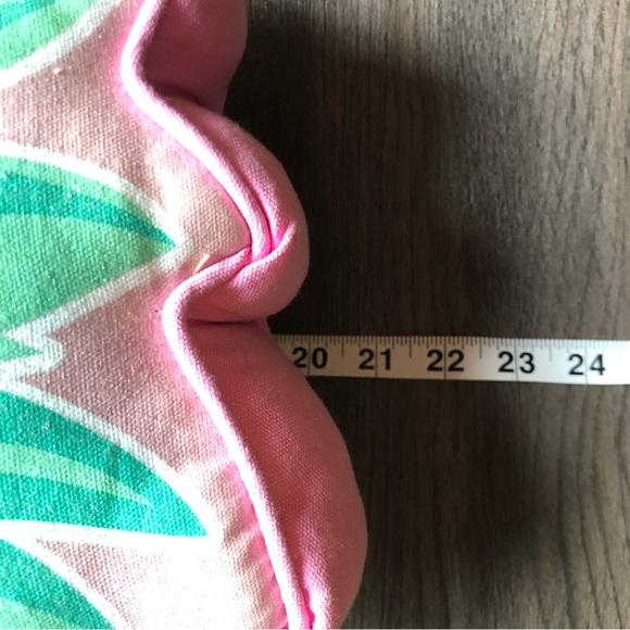 Cynthia Rowley Accent Pillow Pink Pineapple 21” Sequin Tropical Colorful Decor - Picture 6 of 7